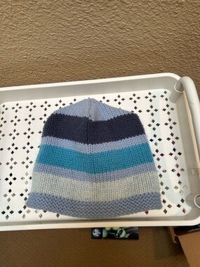 GAP Beanie Blue Striped hat. The gap men’s accessories. Blue beanie from the gap